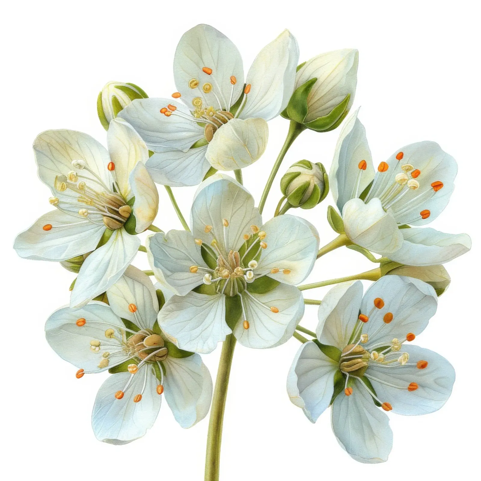 Weidevogelbloem 3 canvas met Baklijst van Bold Blooms