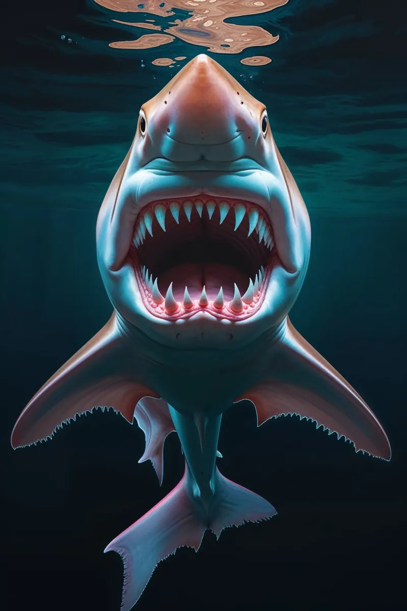 The Ocean's Apex Hunter in Striking Detail alluminio dibond da AlbertKlee