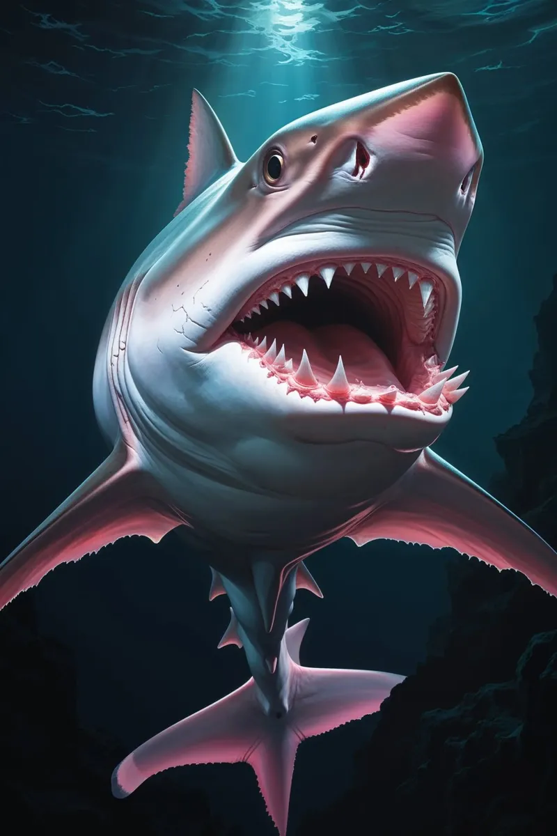 The Deep-Sea Giant: A Predator's Lethal Elegance alluminio dibond da AlbertKlee