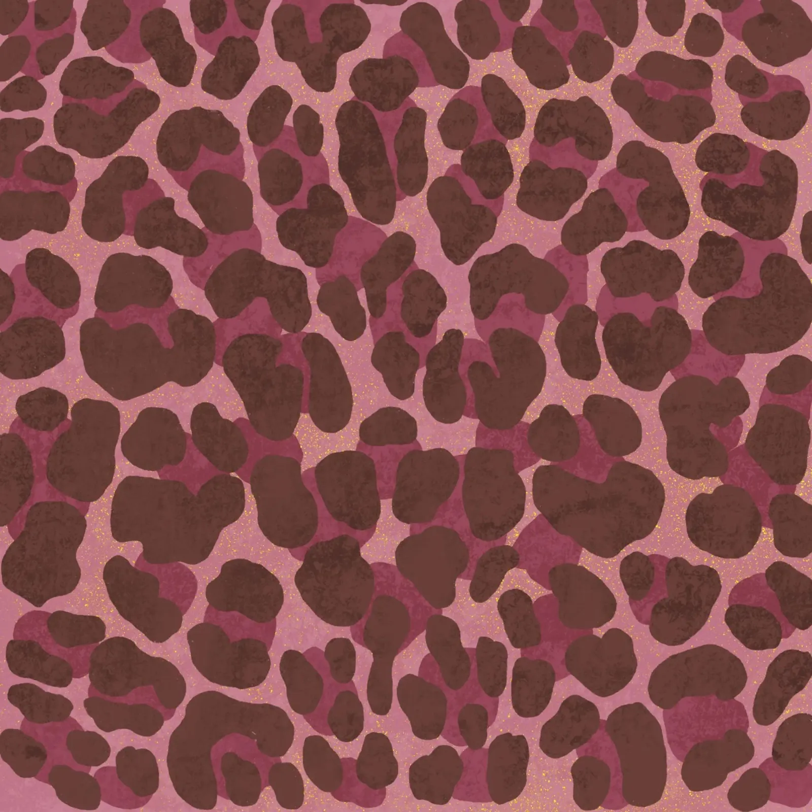 Leoparden-Print. Espresso-Rosé con Oro. Corazón salvaje. metacrilato de CalliLetters