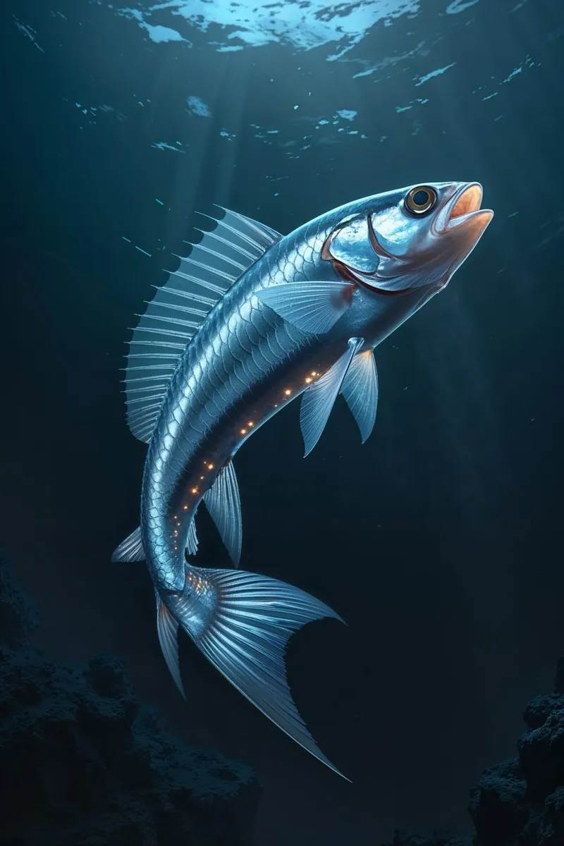 Hatchetfish Drifting in the Twilight Zone plexiglass da AlbertKlee