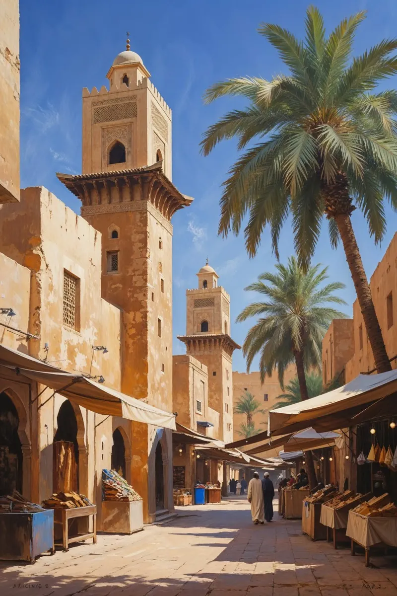 Al Fahidi’s Bustling Souk poster da AlbertKlee