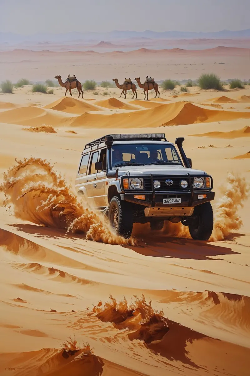 Safari Expedition Through Endless Dunes pannello forex da AlbertKlee