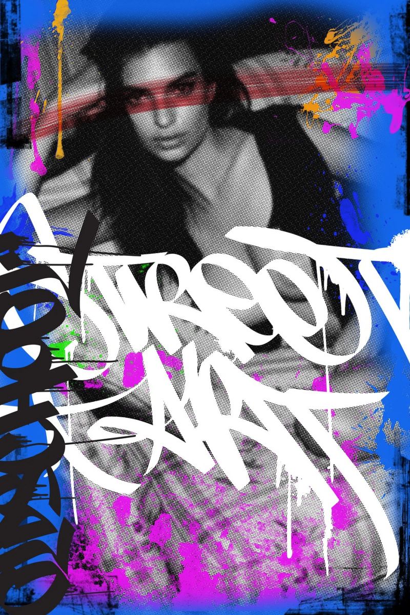 Streetart Girl Poster von Flo Klein