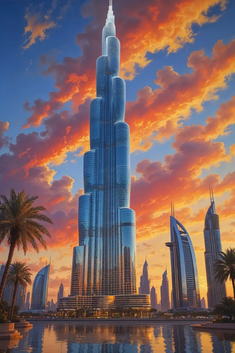 The Majesty of Burj Khalifa – A Skyline Masterpiece carta hahnemühle da AlbertKlee