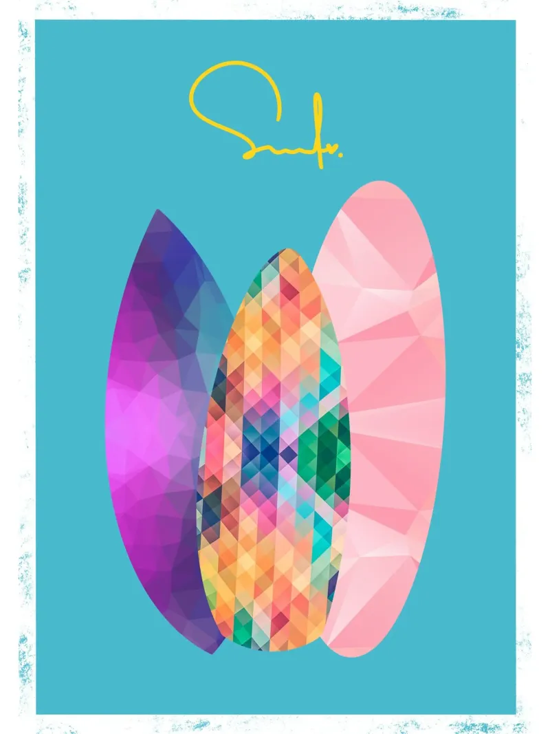 Surf Love No. 3 poster da LIMITED EDITION LETTERS