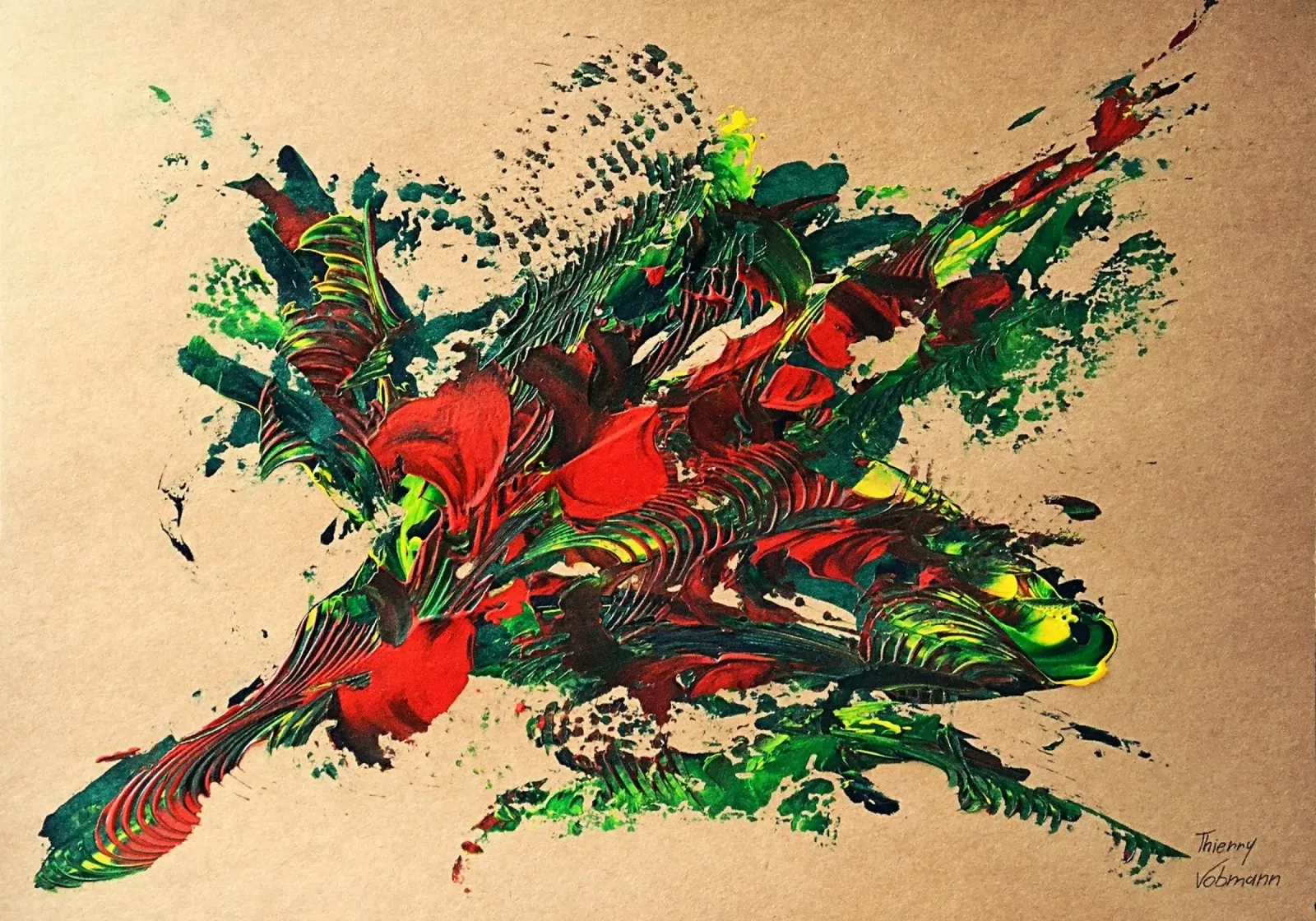 NATURAL STYLE 34 pellicola backlit da Thierry Vobmann Abstract painting