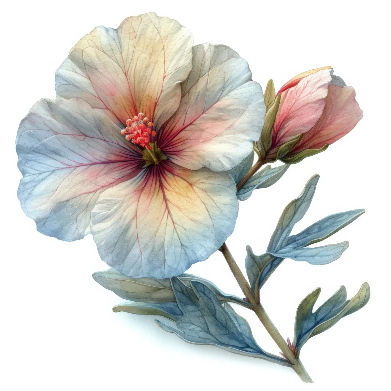 Oenothera Flower 2 hahnemühle by Bold Blooms