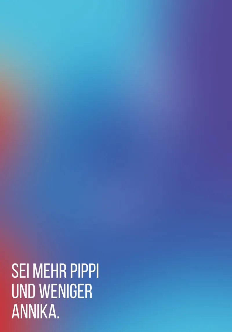 Pippi tela con Cornice a cassetta da Flo Klein