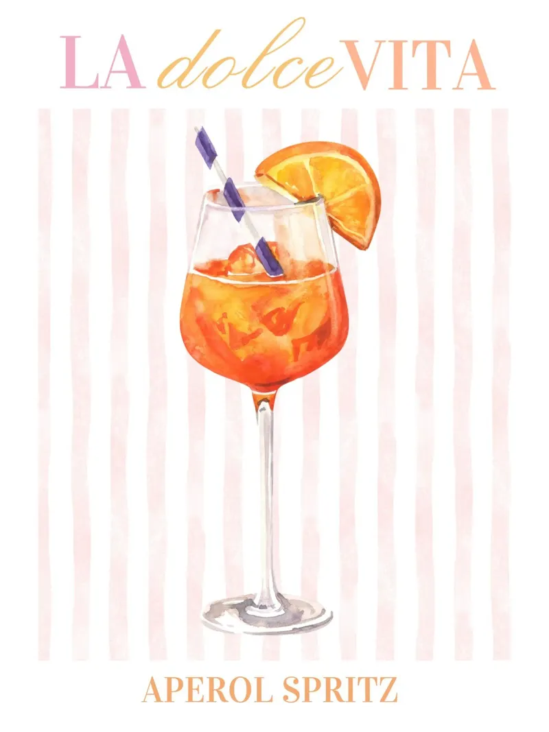 Poster per cocktail Aperol Spritz poster da TheCocktailClub