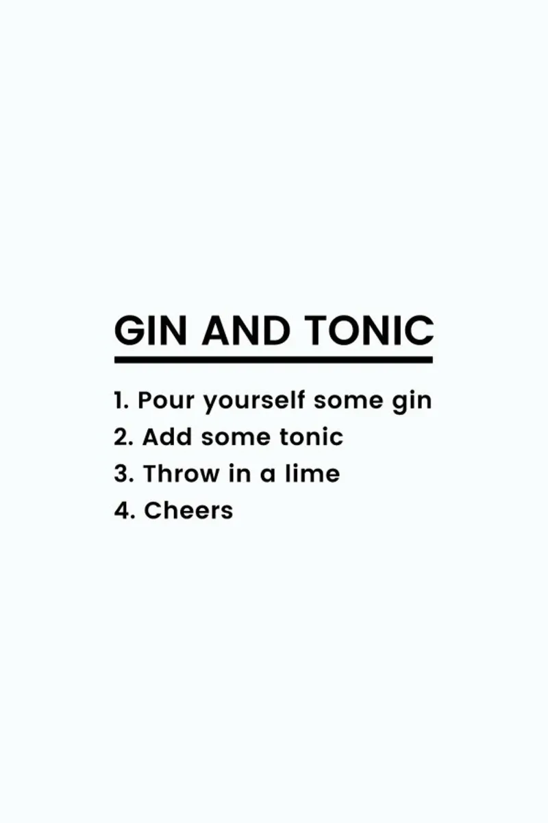 G&T Recipe pellicola backlit da Studio One