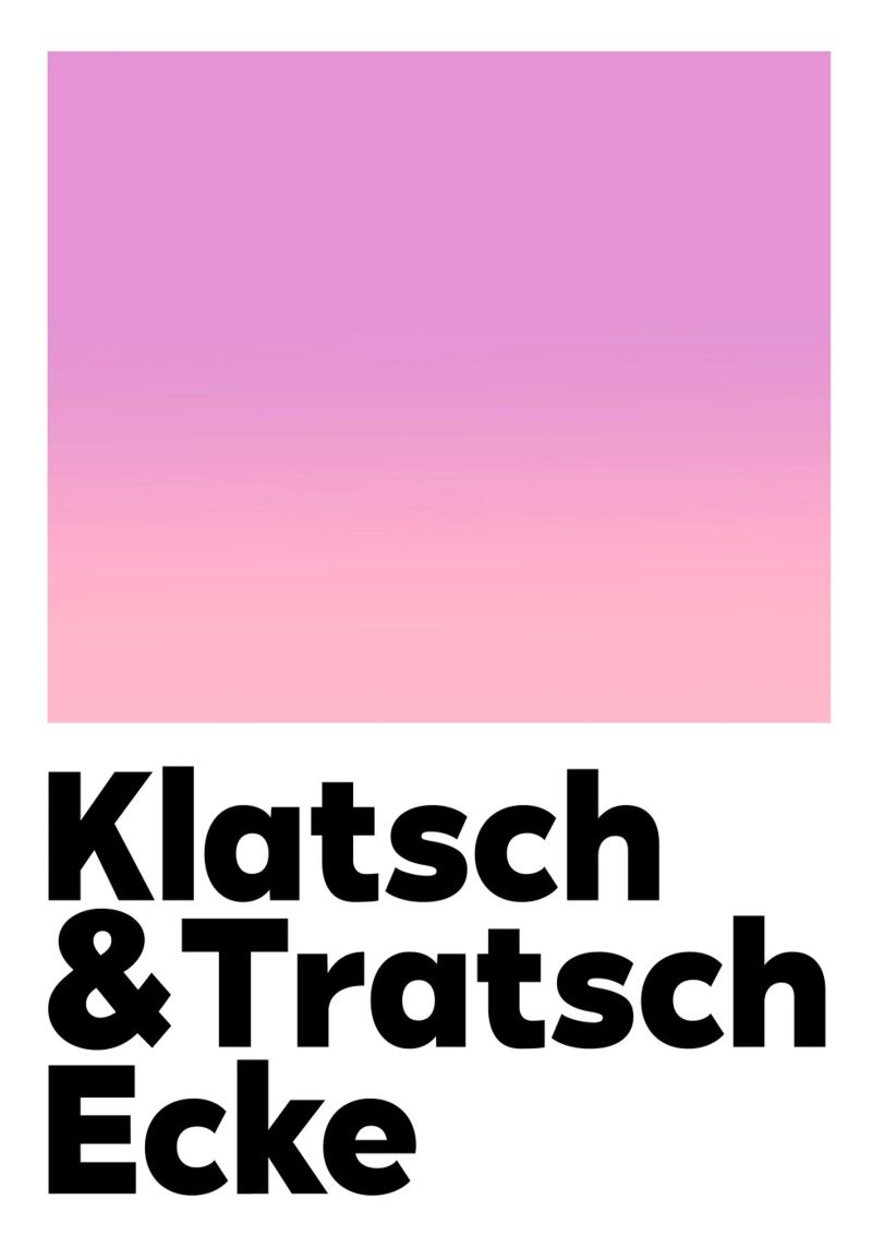 Klatsch & Tratsch Ecke lila rosa Poster von BAINAI