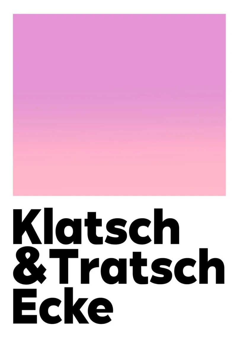 Klatsch & Tratsch Ecke lila rosa canvas by BAINAI