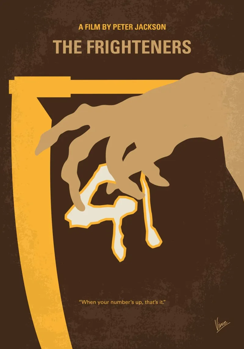 No1454 My The Frighteners minimal movie poster pellicola backlit da Chungkong