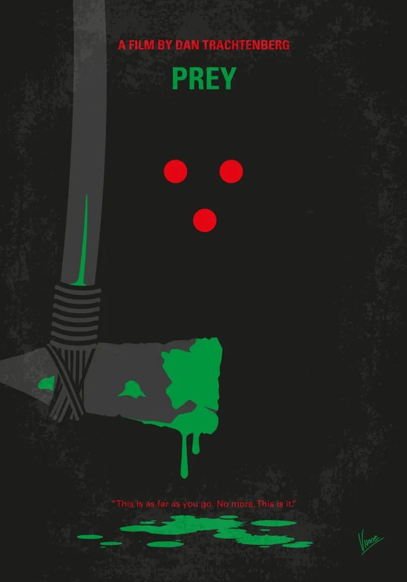 No1465 My Prey minimal movie poster pannello forex da Chungkong