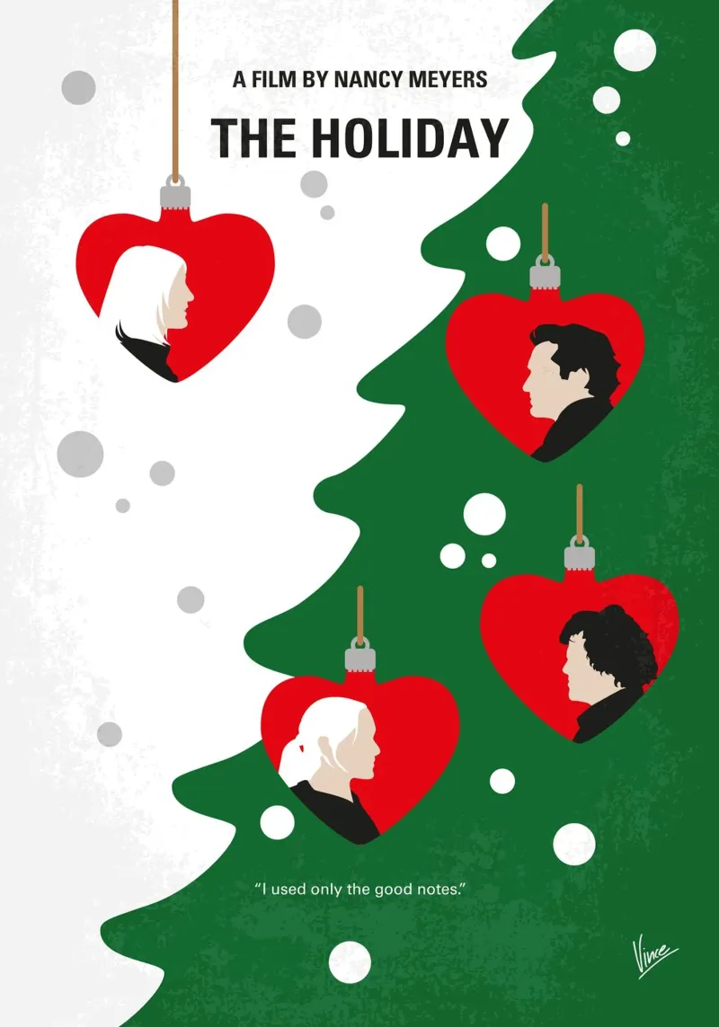 No1466 My The Holiday minimal movie poster poster da Chungkong