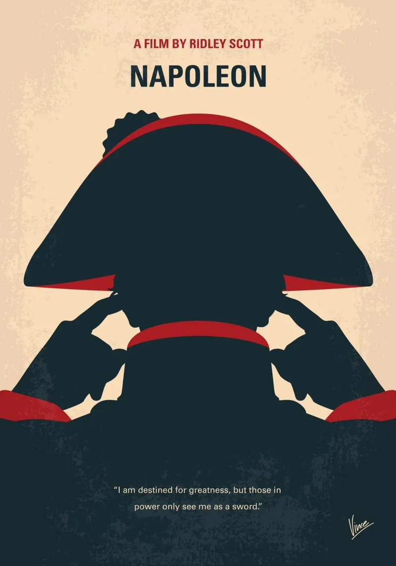 No1472 My Napoleon minimal movie poster pellicola backlit da Chungkong