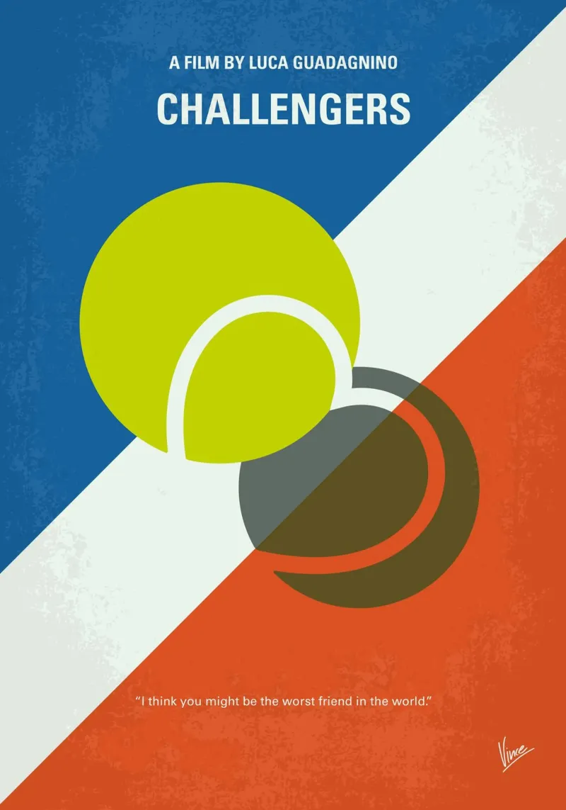 No1474 My Challengers minimal movie poster carta hahnemühle da Chungkong