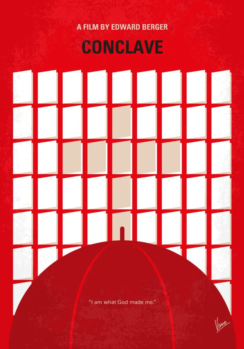 No1477 My Conclave minimal movie poster poster da Chungkong