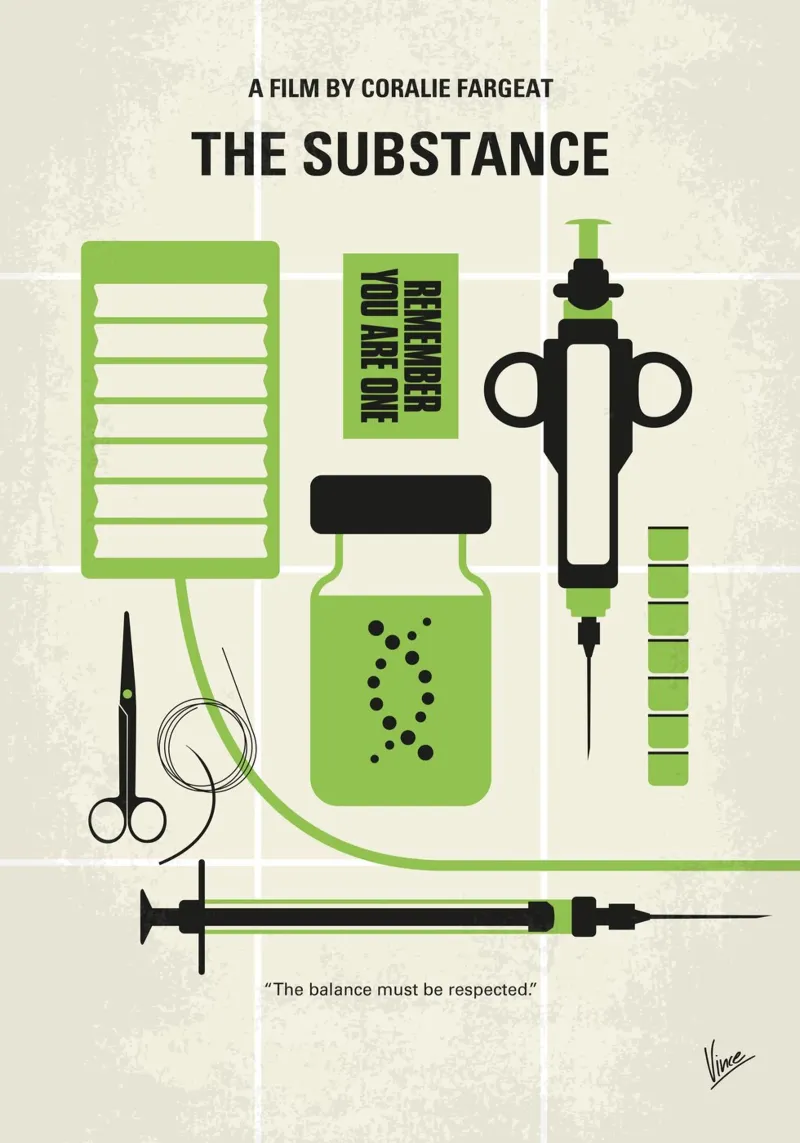 No1478 My The Substance minimal movie poster poster da Chungkong