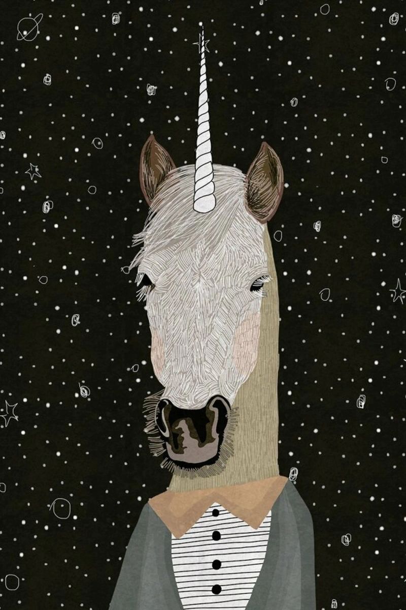 Unicorn Poster von Amalia Restrepo