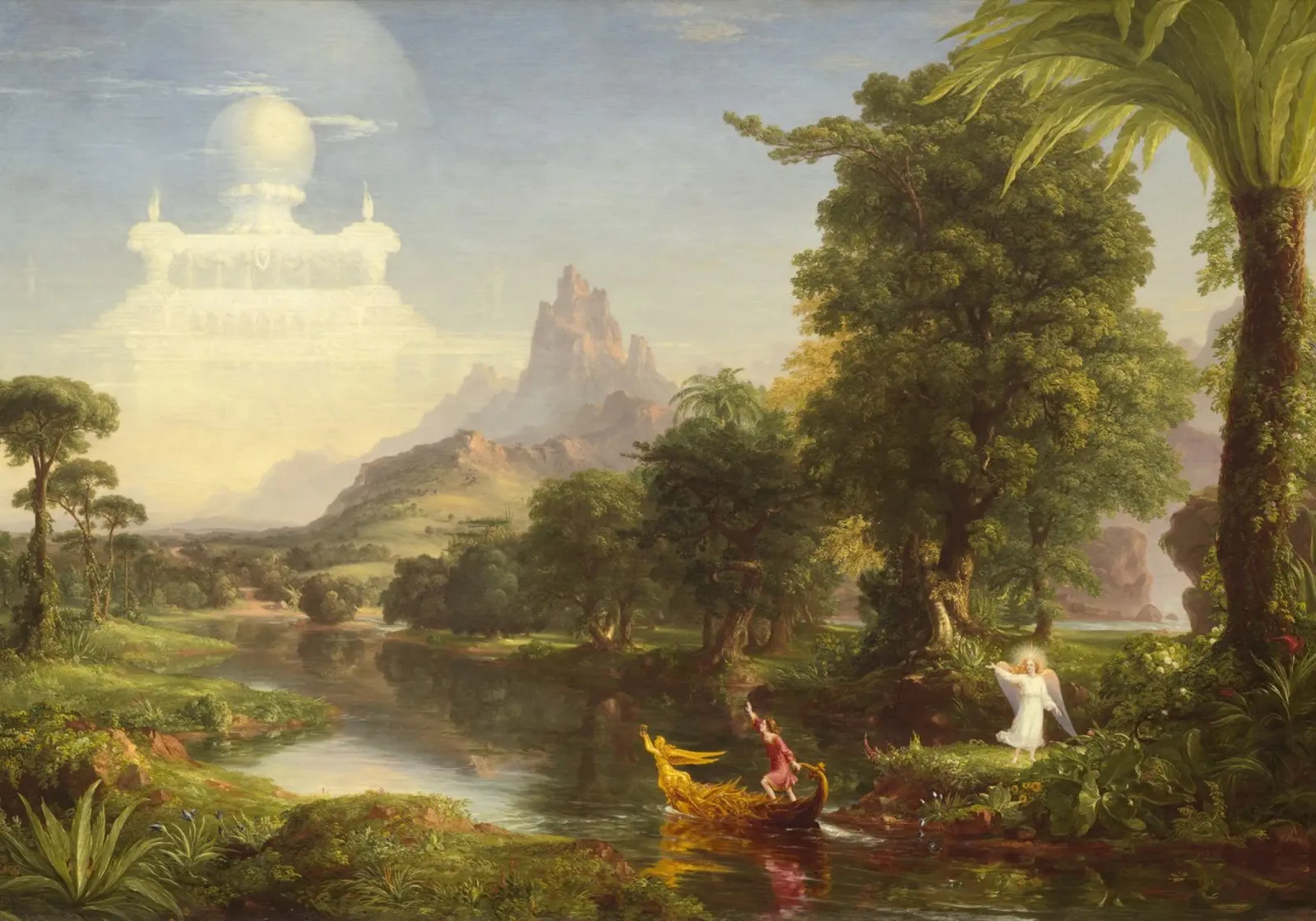 Thomas Cole - Die Reise des Lebens Jugend Poster von Timeless Artworks