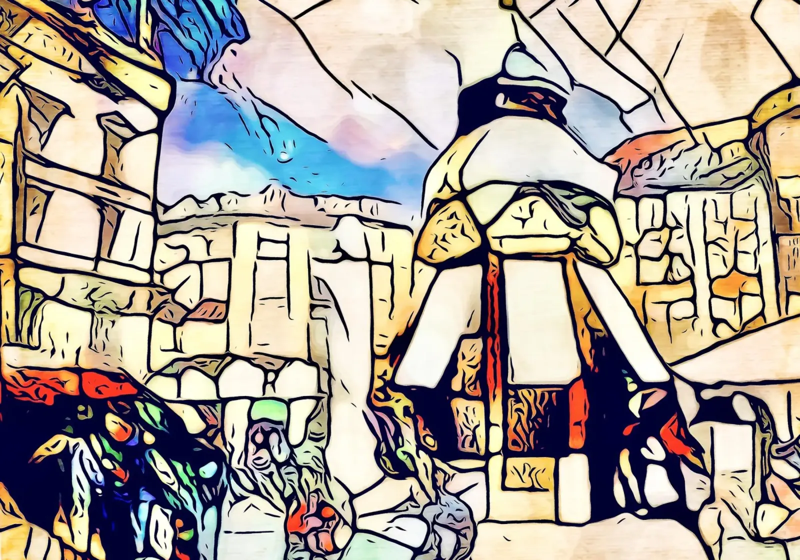 Kandinsky incontra Copenhagen #5 pellicola backlit da ZAMART