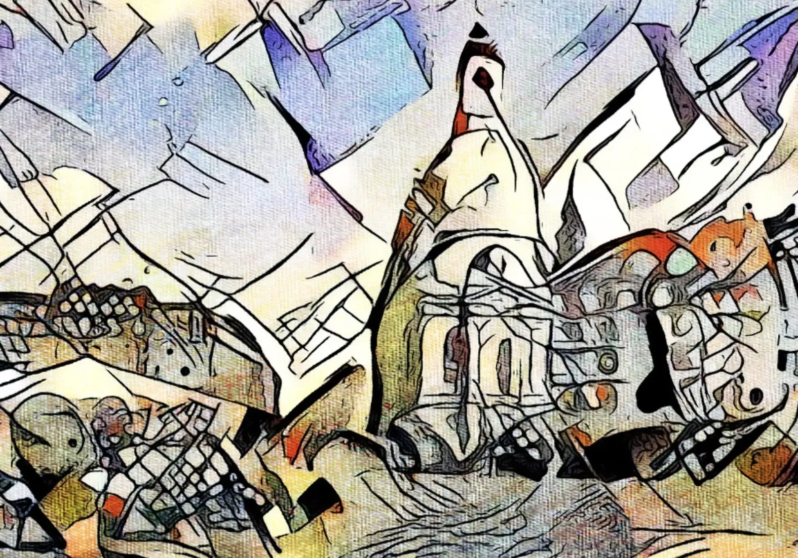 Kandinsky incontra Dresda #2 pellicola backlit da ZAMART
