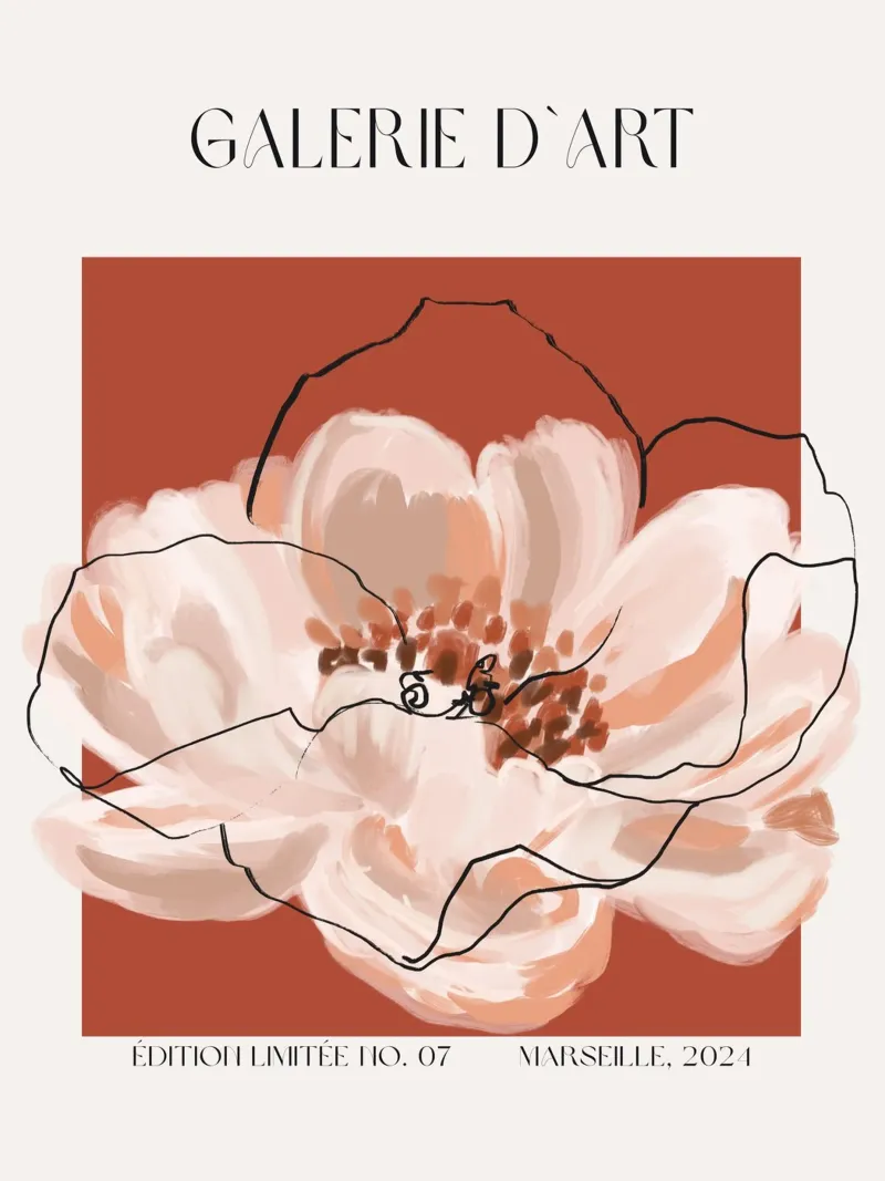 Galerie D`Art No 6 poster con telaio in legno da treechild