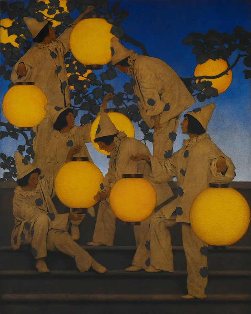 Maxfield Parrish - I portatori di lanterne carta hahnemühle da William Store