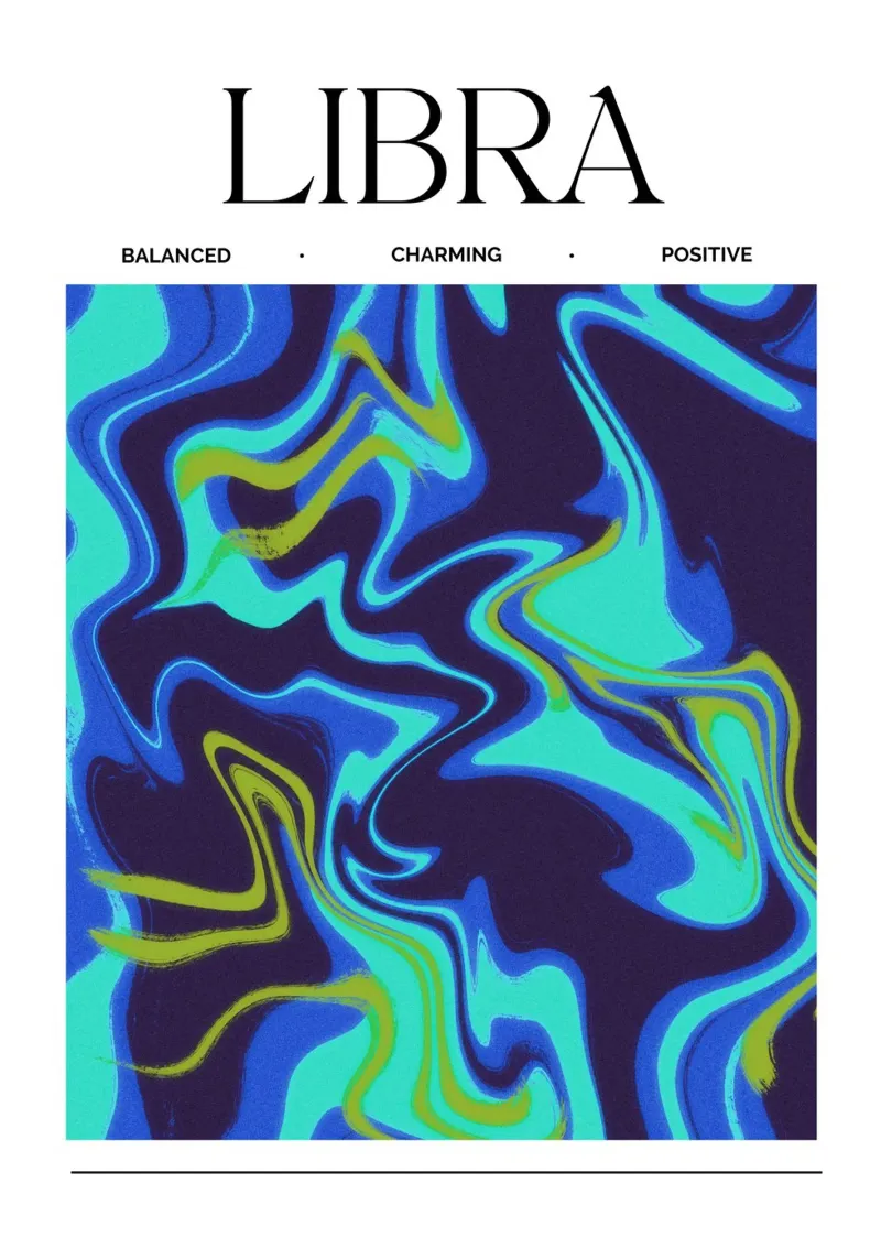 Balanced Libra Abstract Print hahnemühle de PrintCessStudio