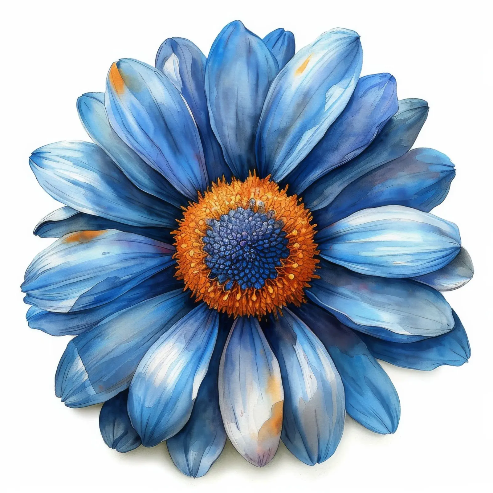 Fiore di margherita dipinto 3 poster con telaio in legno da Bold Blooms