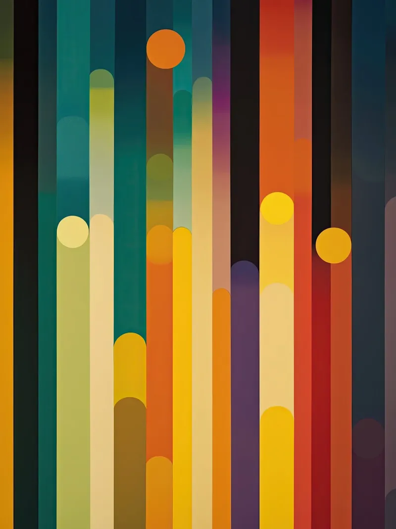 Abstract City Lights | Bauhaus Symphony hahnemühle by Autofocus