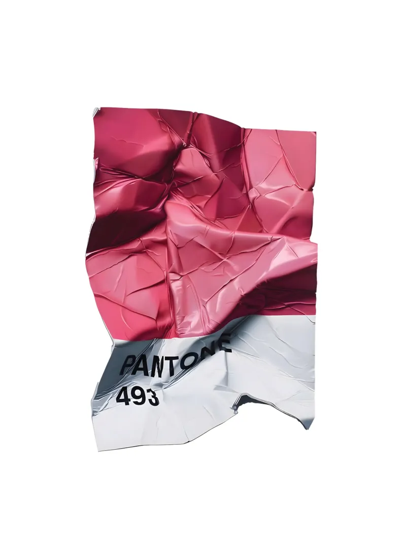 Wrinkled Vision - Distorsione artistica del colore poster con telaio in legno da CNTRL