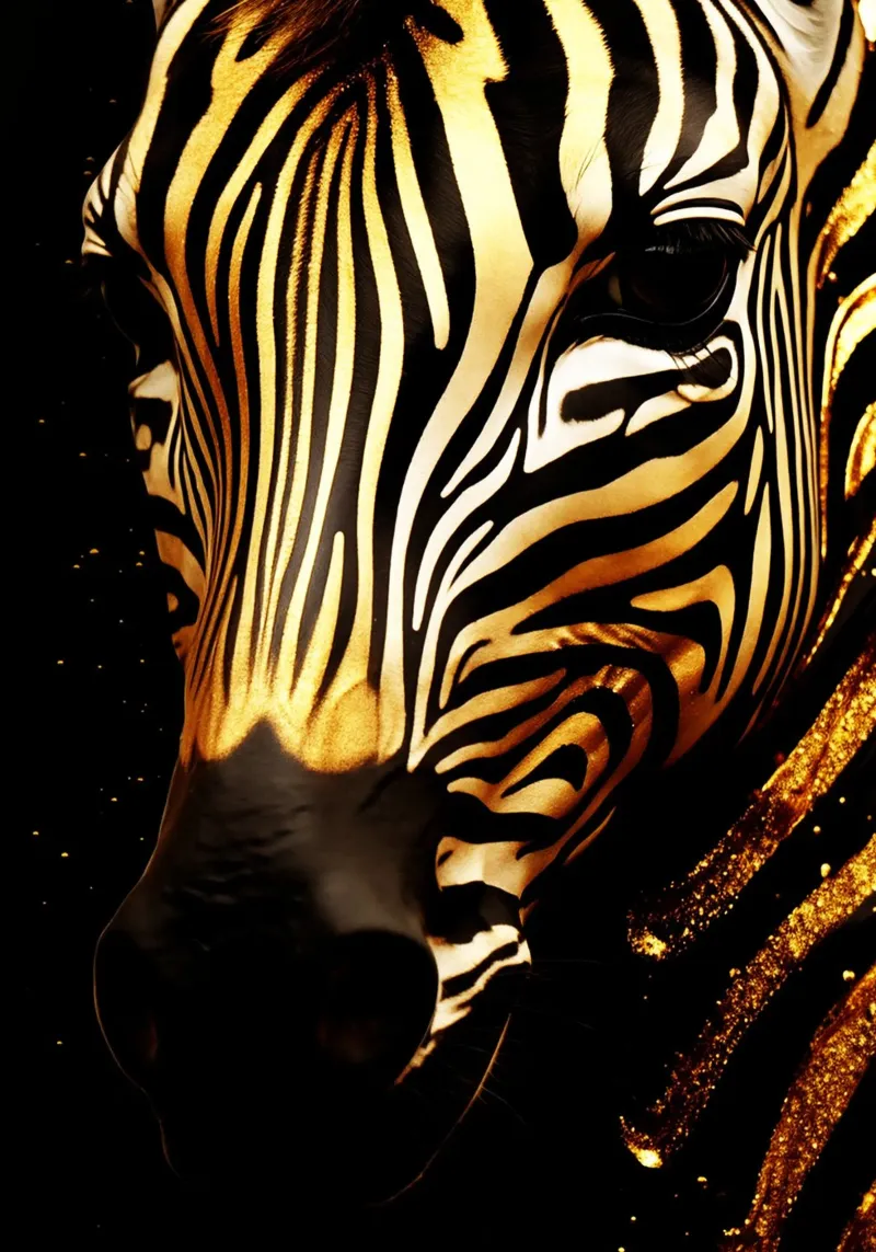 Arte acquerello Zebra pellicola backlit da kaiyaraiya