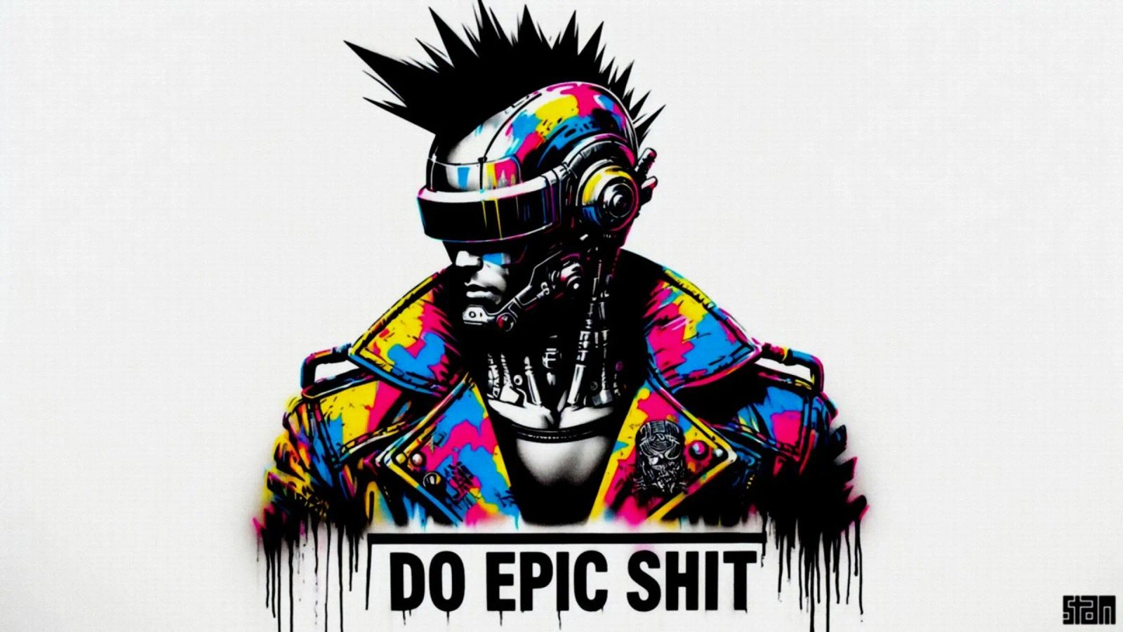 do epic shit – Stencil, Graffiti & Streetart poster de STAN Z.