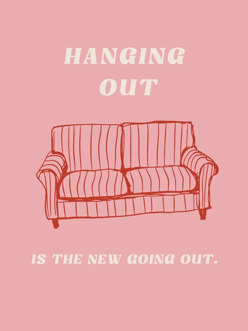 Hanging Out tela con Cornice a cassetta da treechild