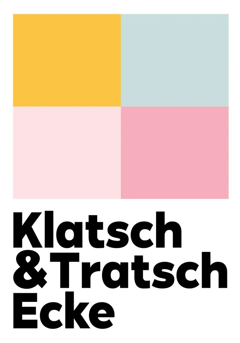 Klatsch & Tratsch Ecke Pastell poster con telaio in alluminio da BAINAI