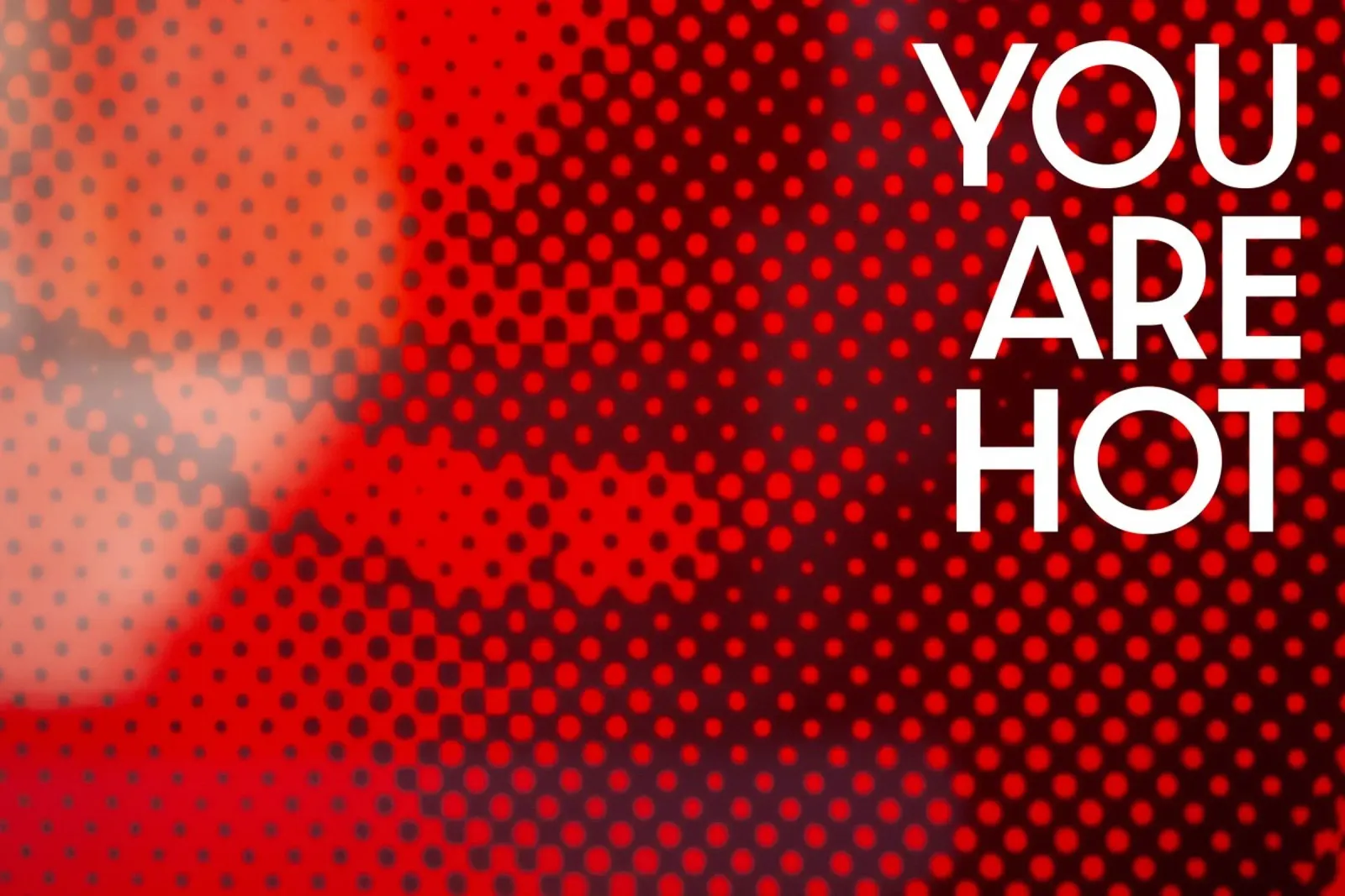 You are hot poster con telaio in plastica da Flo Klein