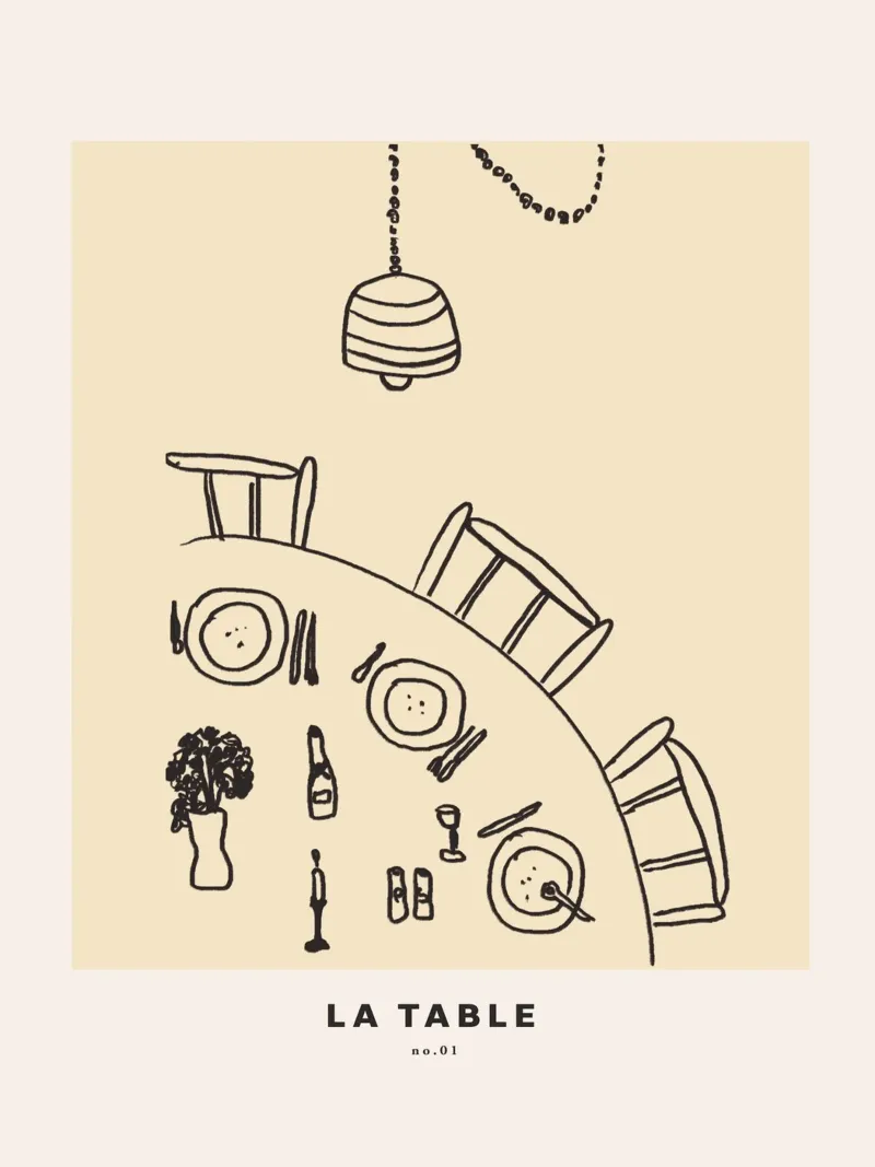 La Table No 1 carta hahnemühle da treechild