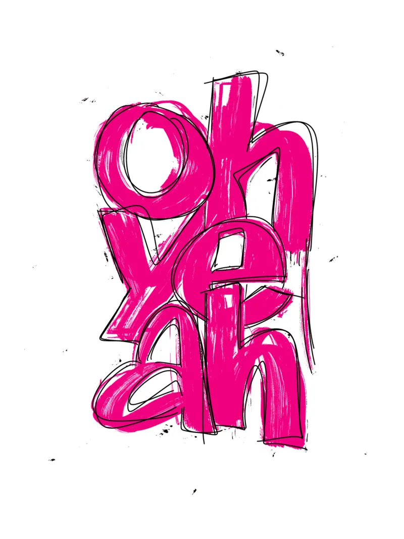 oh yeah canvas by LIMITED EDITION LETTERS