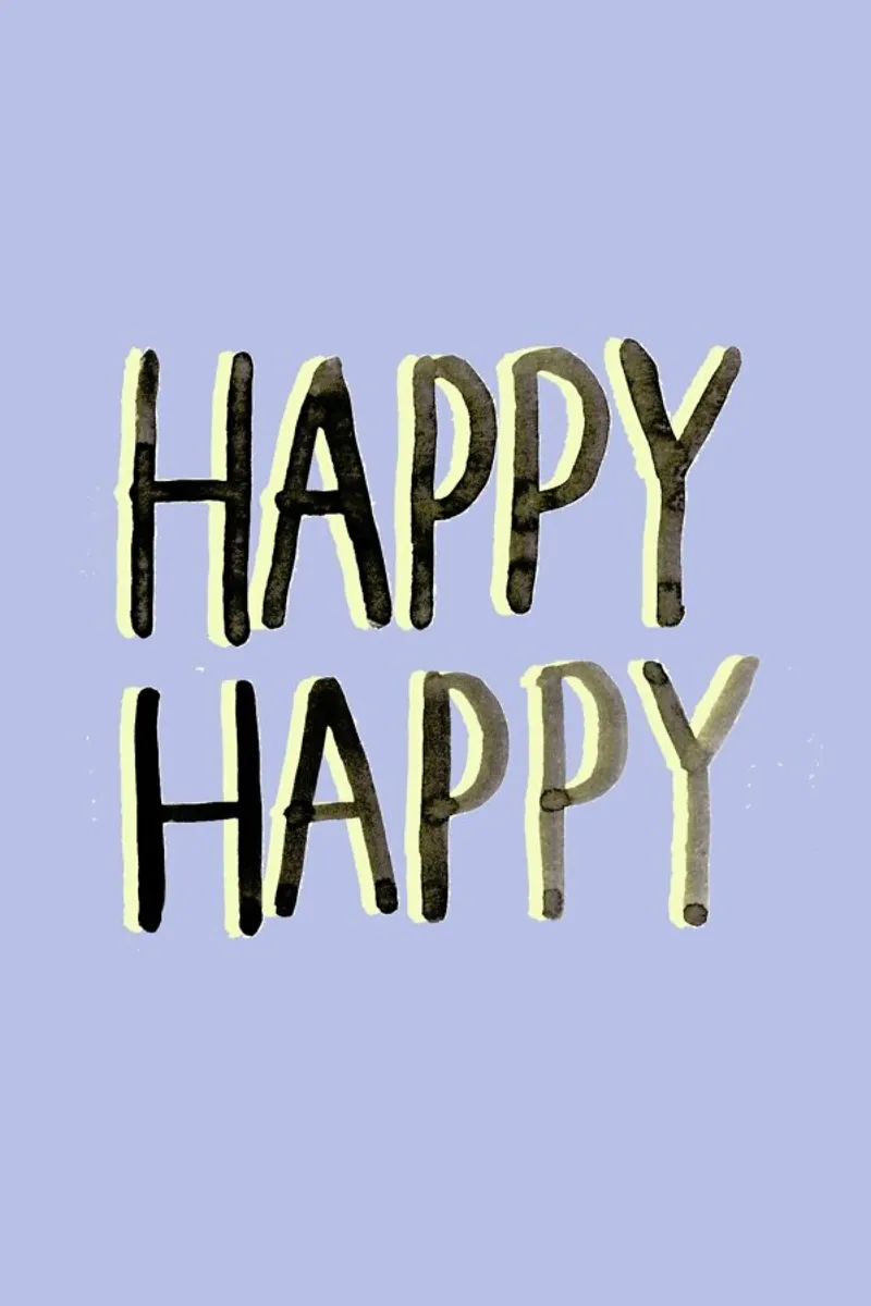 Happy Happy pellicola backlit da Farina Kuklinski