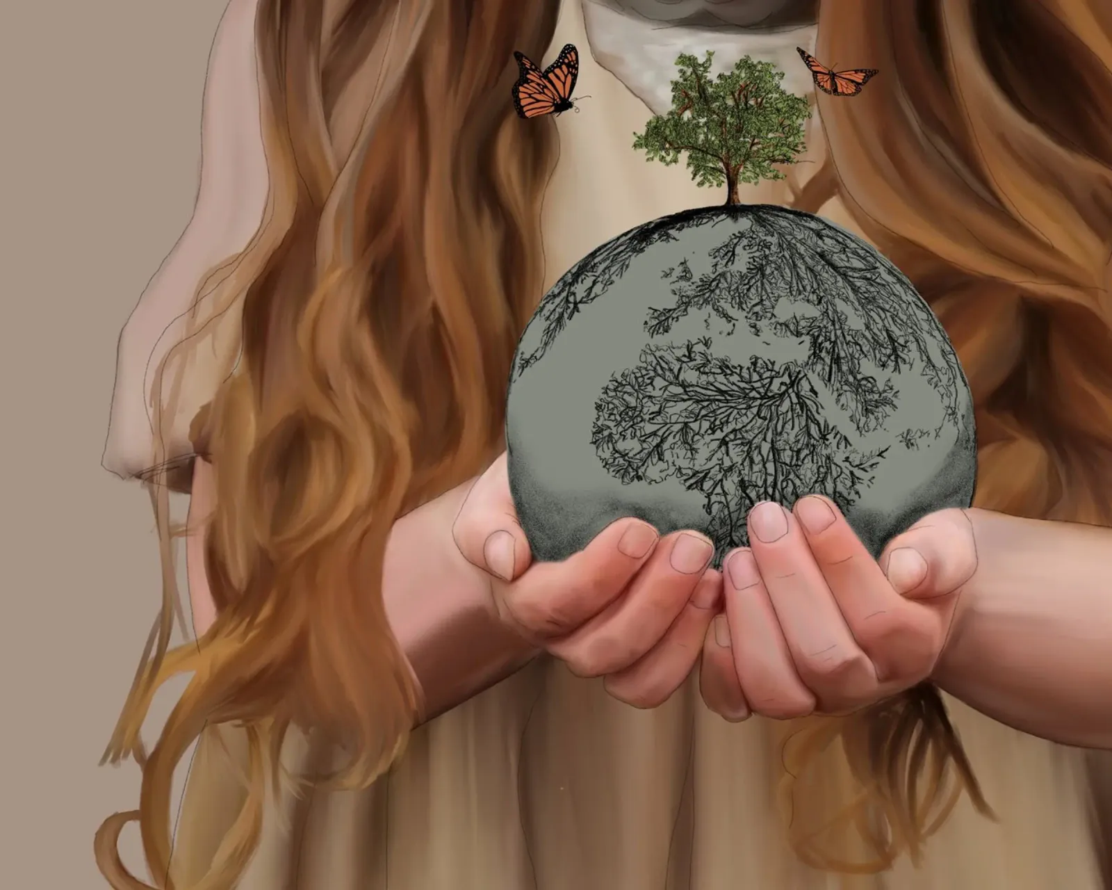 Save the World poster con telaio in legno da FulfillingLife