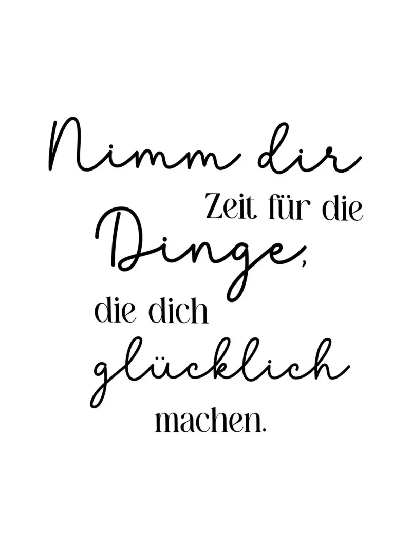 Nimm dir Zeit für die Dinge backlit film by BAINAI QUOTES