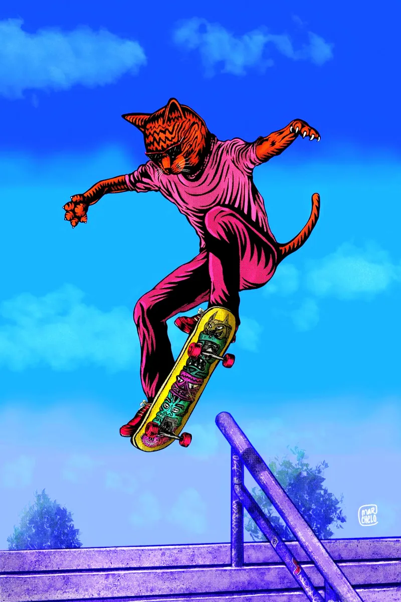 Skate Cat plexiglass da marchelo
