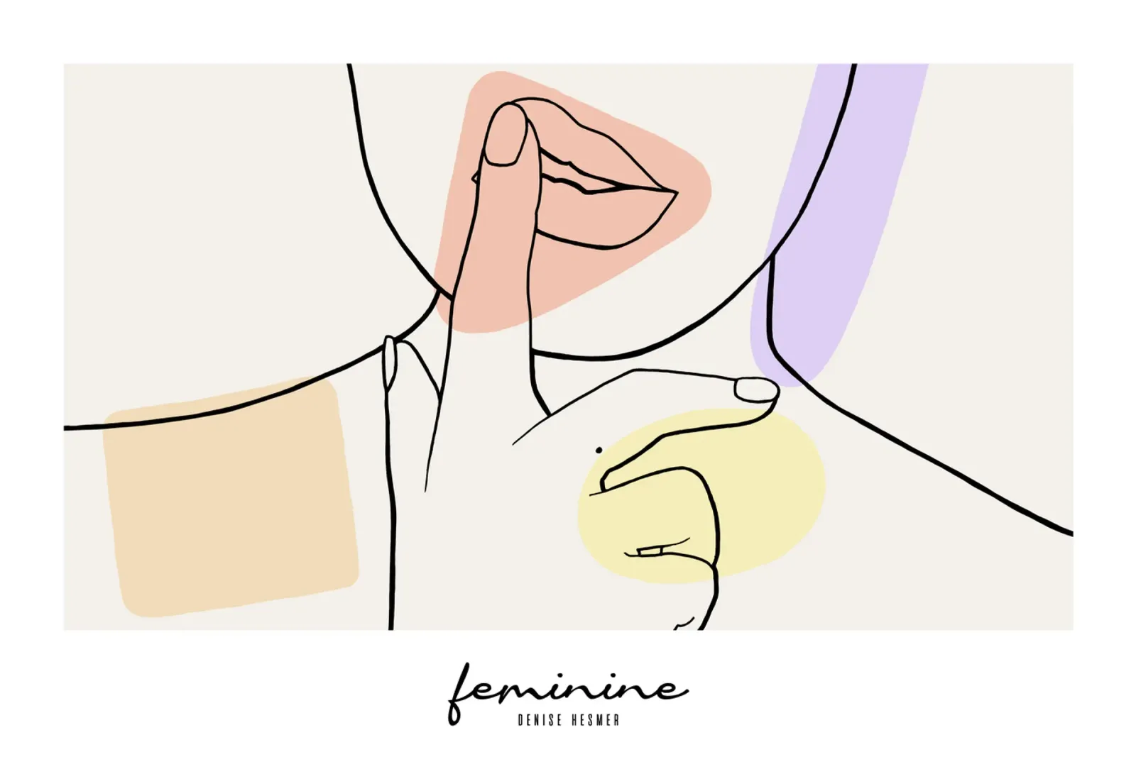 Feminine Pt. II poster con telaio in legno da selfieswithlove
