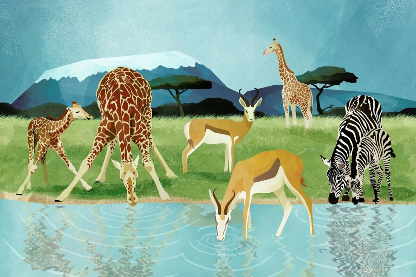 Savanna Poster von Goed Blauw