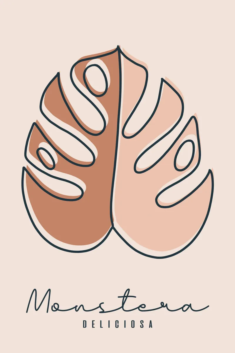 Monstera Deliciosa Pt. I tela con Cornice a cassetta da selfieswithlove