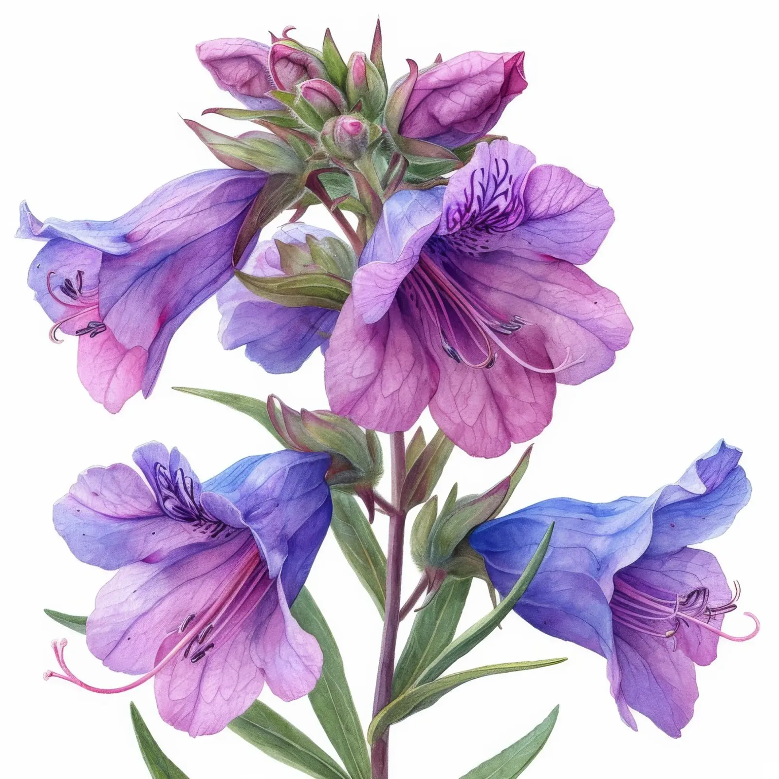 Penstemon fiore 2 pellicola backlit da Bold Blooms