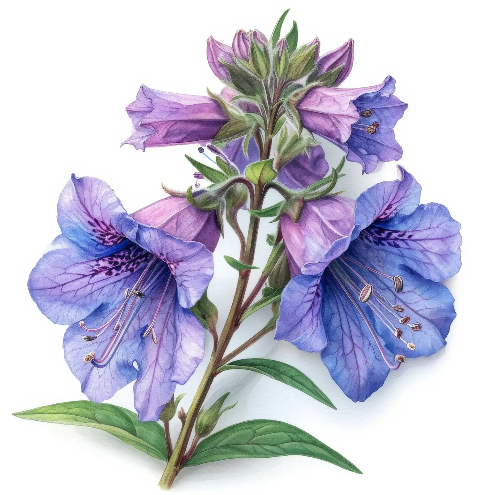 Penstemon fiore 3 pellicola backlit da Bold Blooms